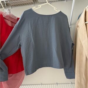 Madewell Blue Long Sleeve Top